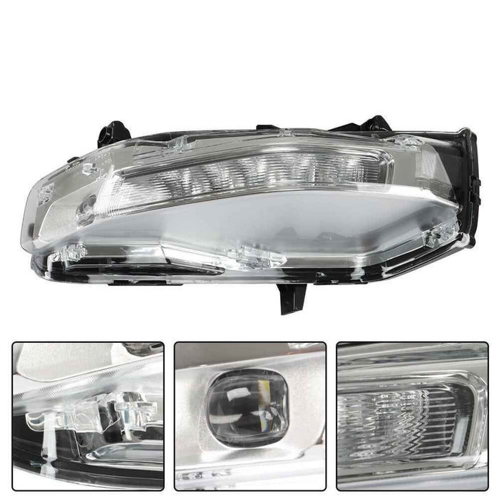 DURAFORCE Driver Left Side For Ford Mustang 2018-2020 Fog Light LED Turn Signal Lamp