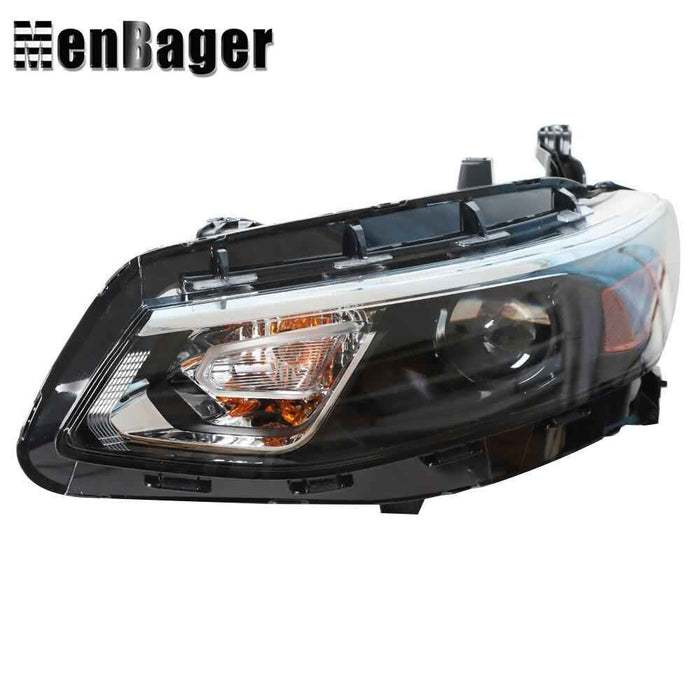 DURAFORCE For Chevy Malibu 2016 2017 2018 Driver Side Black Clear Headlight Halogen