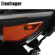 DURAFORCE For Chevy Malibu 2016 2017 2018 Driver Side Black Clear Headlight Halogen