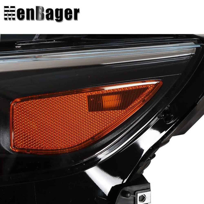 DURAFORCE For Chevy Malibu 2016 2017 2018 Driver Side Black Clear Headlight Halogen