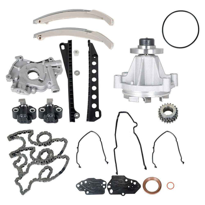 DURAFORCE Timing Chain Kit Oil+Water Pump Cover Gasket For 2004 2005-06 Ford F150 Lincoln
