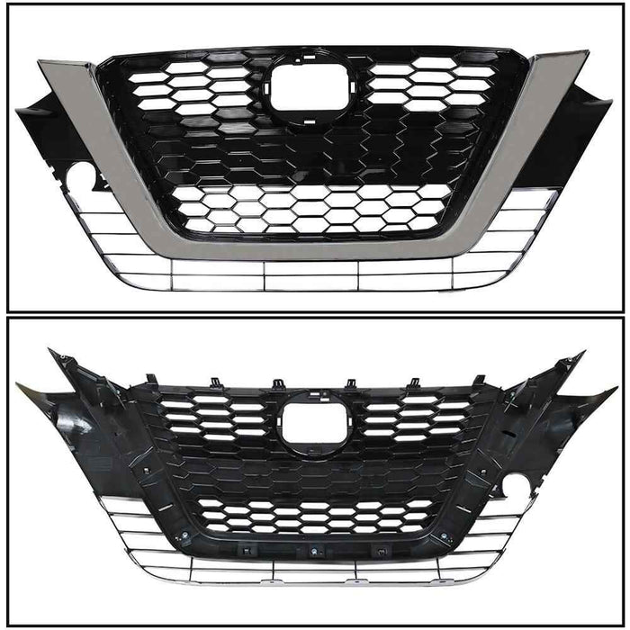 DURAFORCE For Nissan Altima 2019-2021 Black Front Replacement Bumper Grille Assembly