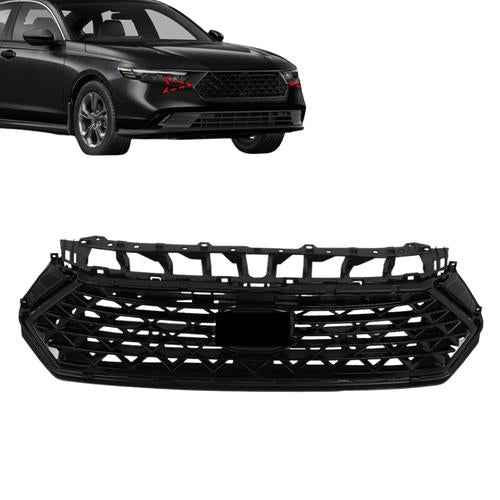 DURAFORCE For Honda Accord Sedan 2023-2024 Front Bumper Grille Mesh Black Plastic Grill