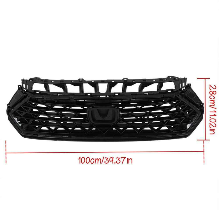 DURAFORCE For Honda Accord Sedan 2023-2024 Front Bumper Grille Mesh Black Plastic Grill