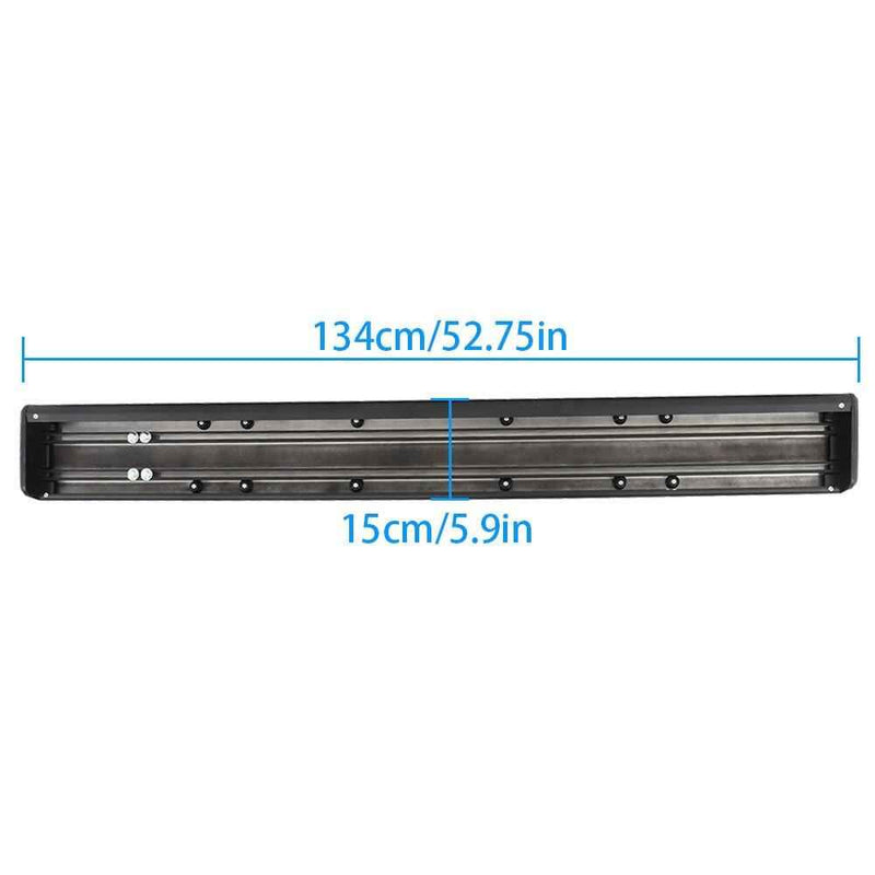 DURAFORCE Black Power Coating Running Board For 19-24 Silverado/Sierra Truck Side Step 6"
