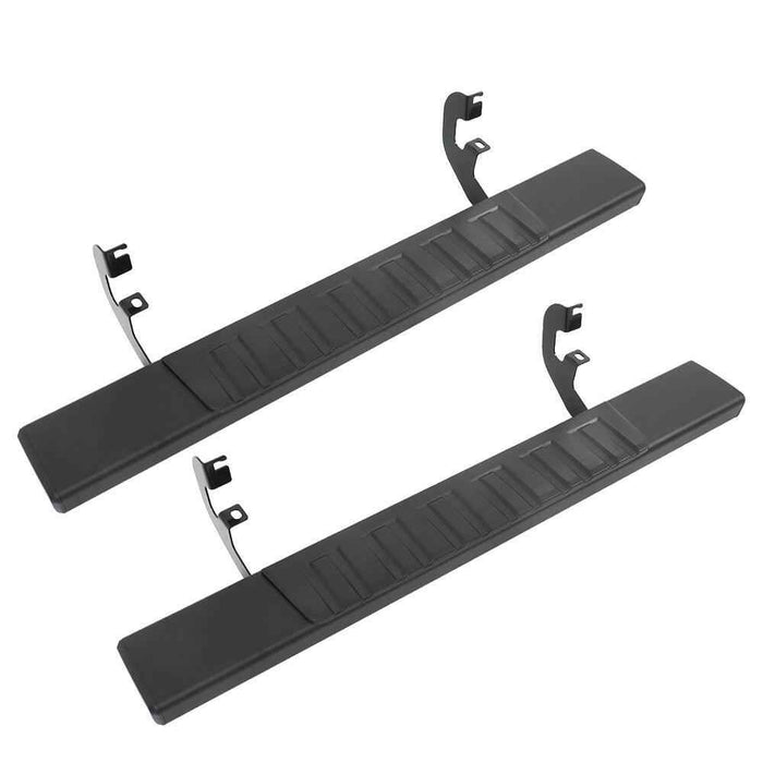 DURAFORCE Black Power Coating Running Board For 19-24 Silverado/Sierra Truck Side Step 6"