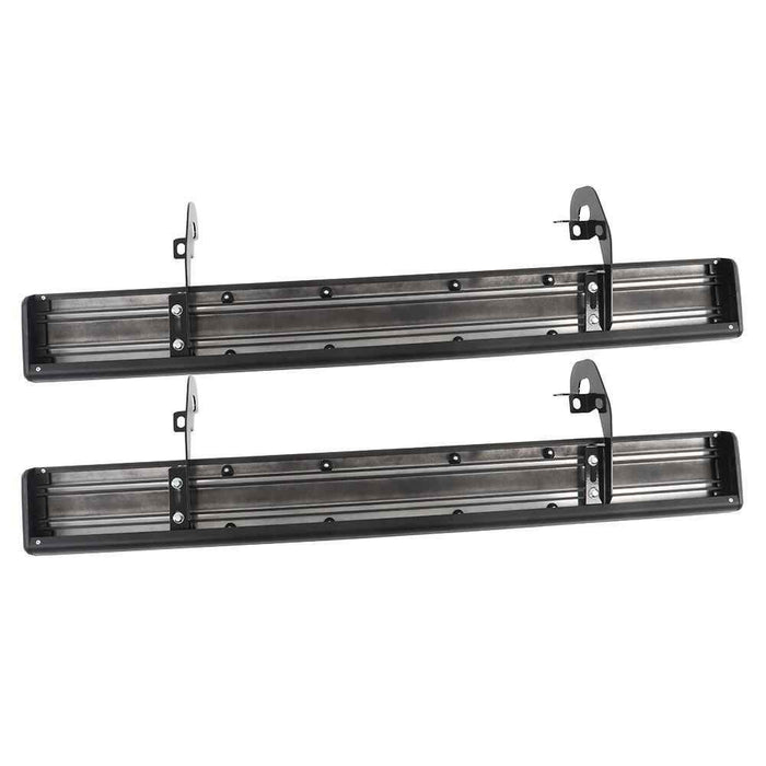DURAFORCE Black Power Coating Running Board For 19-24 Silverado/Sierra Truck Side Step 6"