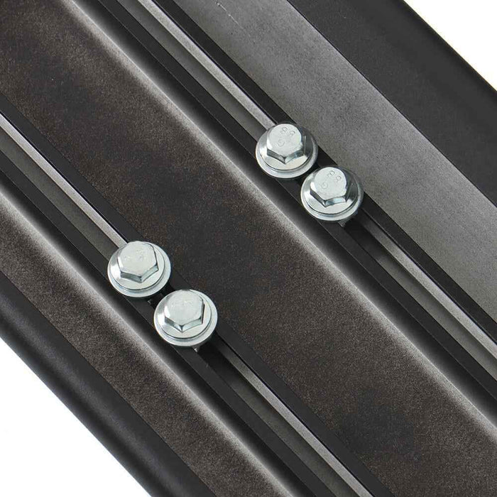 DURAFORCE Black Power Coating Running Board For 19-24 Silverado/Sierra Truck Side Step 6"