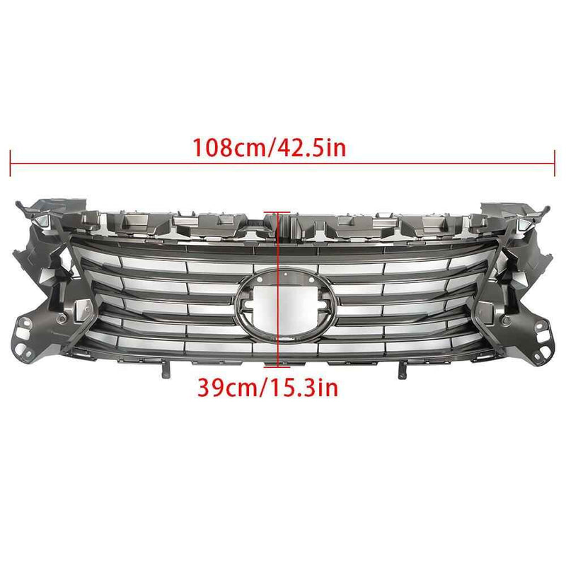 DURAFORCE For 2016 2017 2018 Lexus ES350 ES300h Mesh Trim Grill Front Bumper Upper Grille