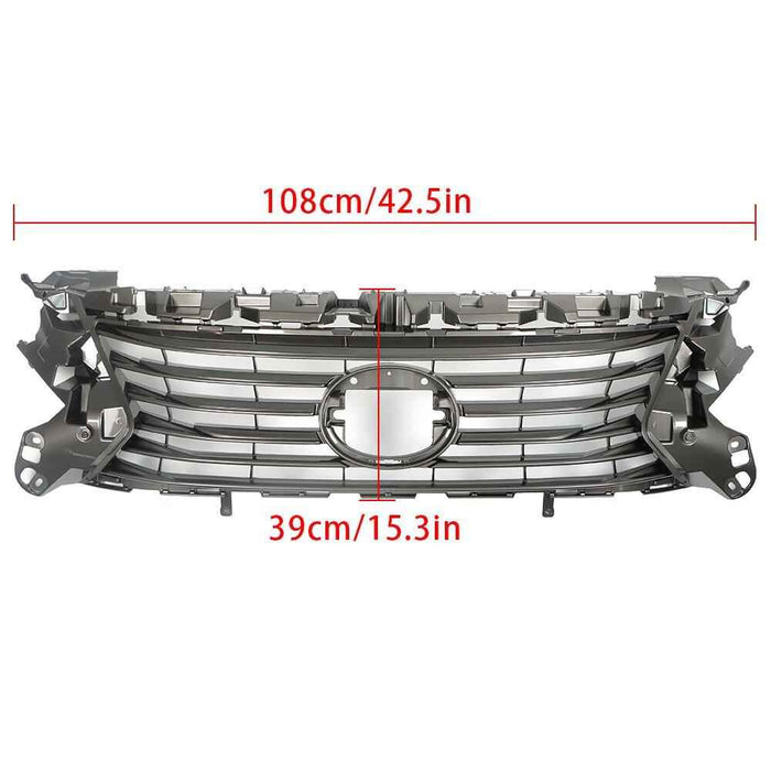 DURAFORCE For 2016 2017 2018 Lexus ES350 ES300h Mesh Trim Grill Front Bumper Upper Grille
