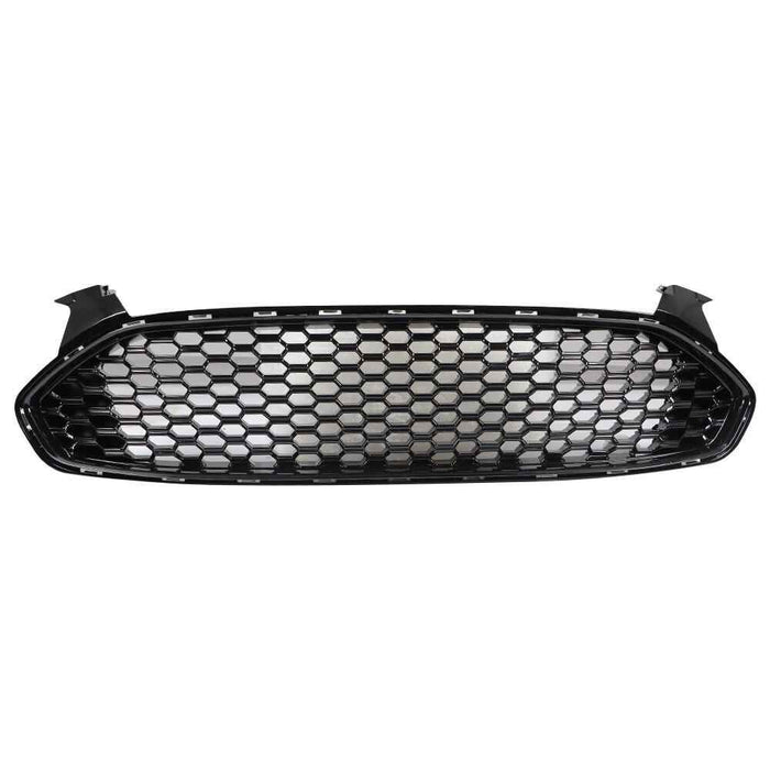 DURAFORCE Mesh Style ABS Plastic For 2013-2016 Ford Fusion Front Bumper Upper+Lower Grille
