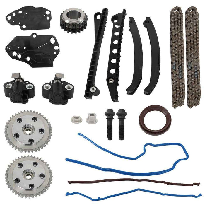 DURAFORCE Timing Chain Kit +VVT Cam Phasers For Lincoln Navigator Ford F150 Expedition