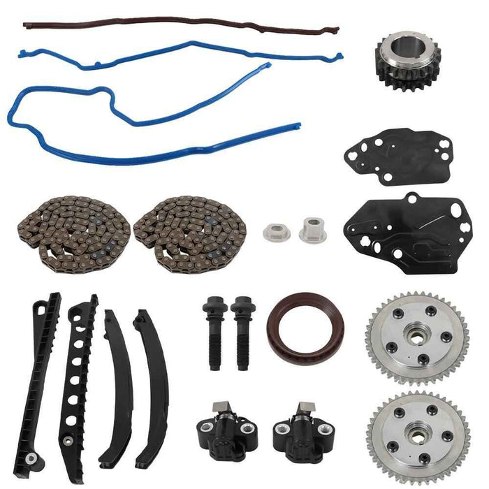 DURAFORCE Timing Chain Kit +VVT Cam Phasers For Lincoln Navigator Ford F150 Expedition