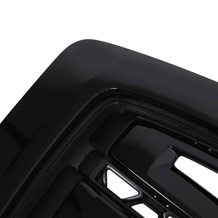 DURAFORCE Front Bumper Grille For 2017-2019 GMC Acadia SLE SL Gloss Black Grill Plastic