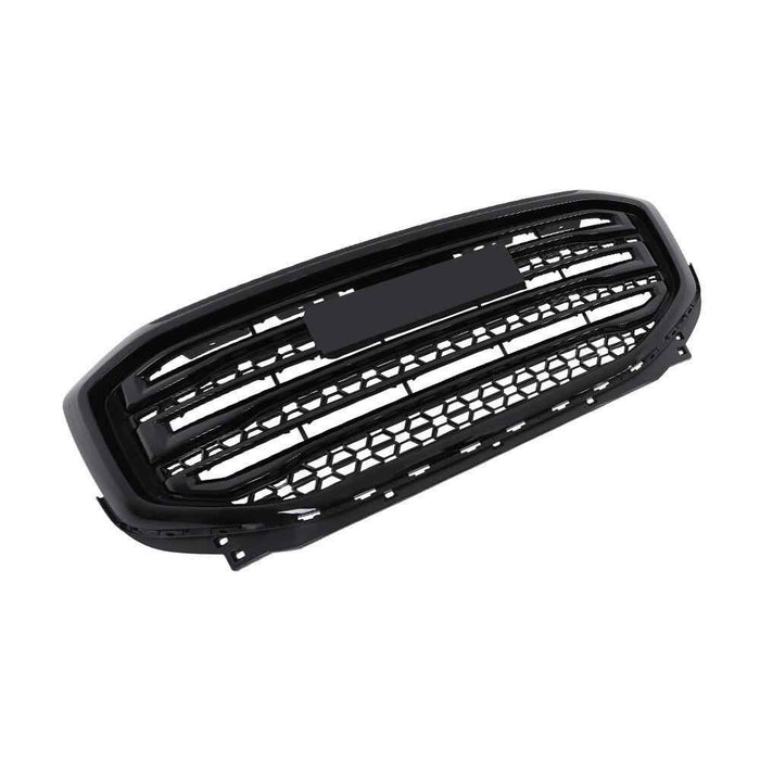 DURAFORCE Front Bumper Grille For 2017-2019 GMC Acadia SLE SL Gloss Black Grill Plastic