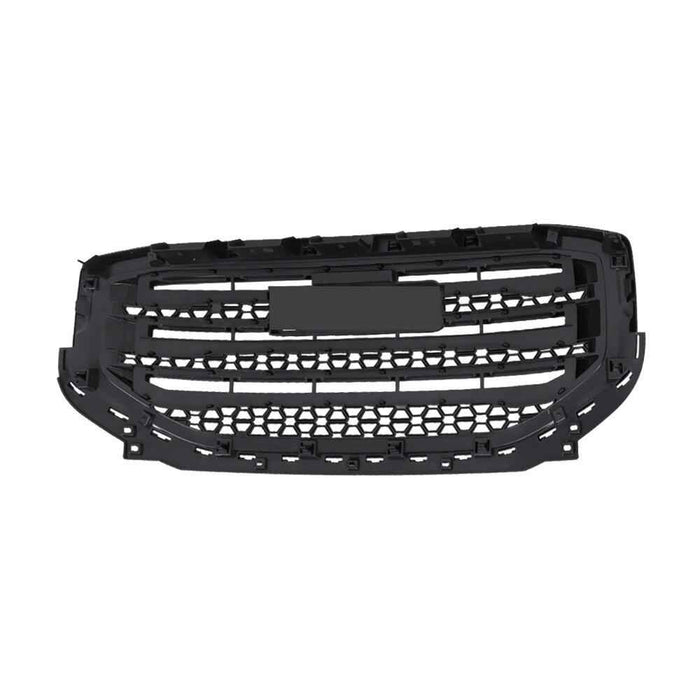 DURAFORCE Front Bumper Grille For 2017-2019 GMC Acadia SLE SL Gloss Black Grill Plastic