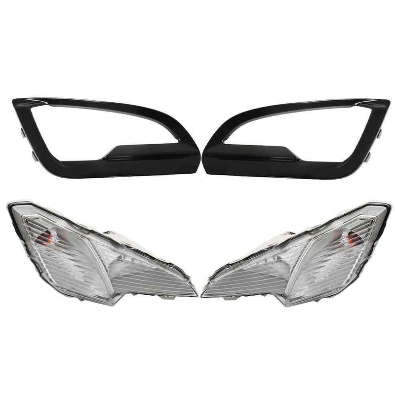 DURAFORCE For 2018-2022 Ford EcoSport Pair of Front Fog Lights Lamps w/Cover Bezel kits