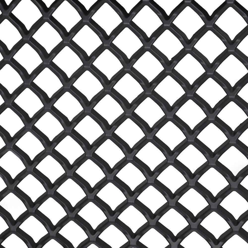 DURAFORCE Front Upper Grille Grill For 2013-2018 Ford Taurus SHO Matte Black Mesh Style