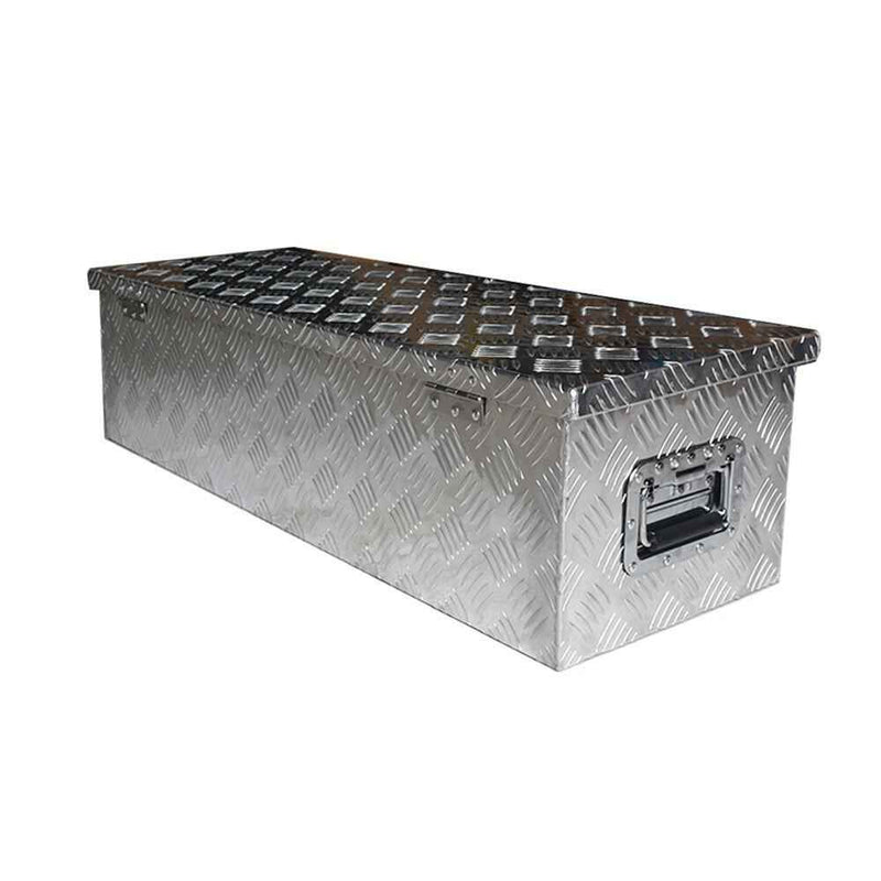 DURAFORCE 39 x 13 x 10 Inch Aluminum Tool Box For Camper Pickup Truck Trailer Trunk