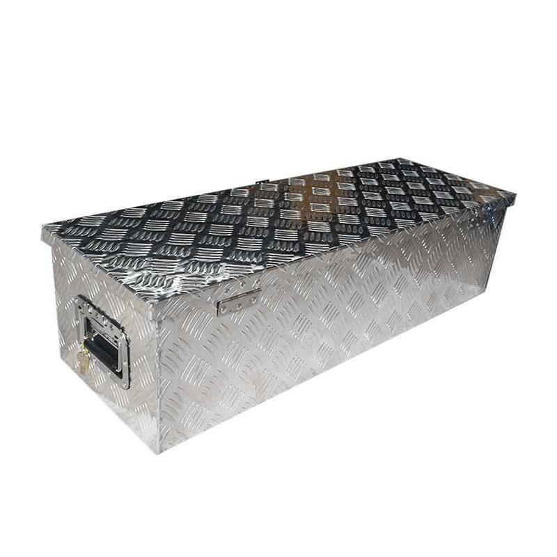 DURAFORCE 39 x 13 x 10 Inch Aluminum Tool Box For Camper Pickup Truck Trailer Trunk