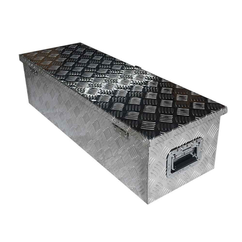 DURAFORCE 39 x 13 x 10 Inch Aluminum Tool Box For Camper Pickup Truck Trailer Trunk