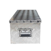 DURAFORCE 39 x 13 x 10 Inch Aluminum Tool Box For Camper Pickup Truck Trailer Trunk