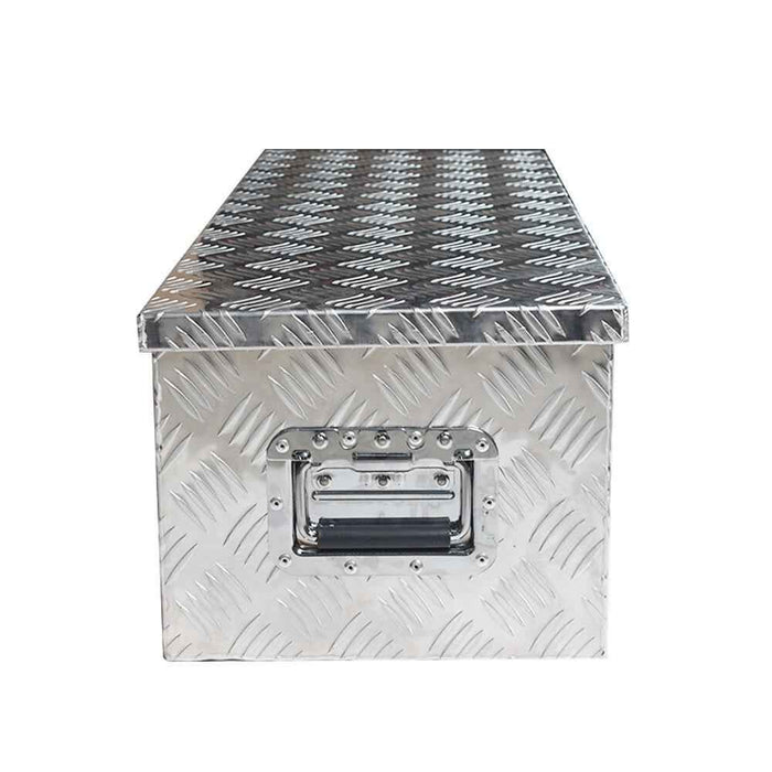 DURAFORCE 39 x 13 x 10 Inch Aluminum Tool Box For Camper Pickup Truck Trailer Trunk