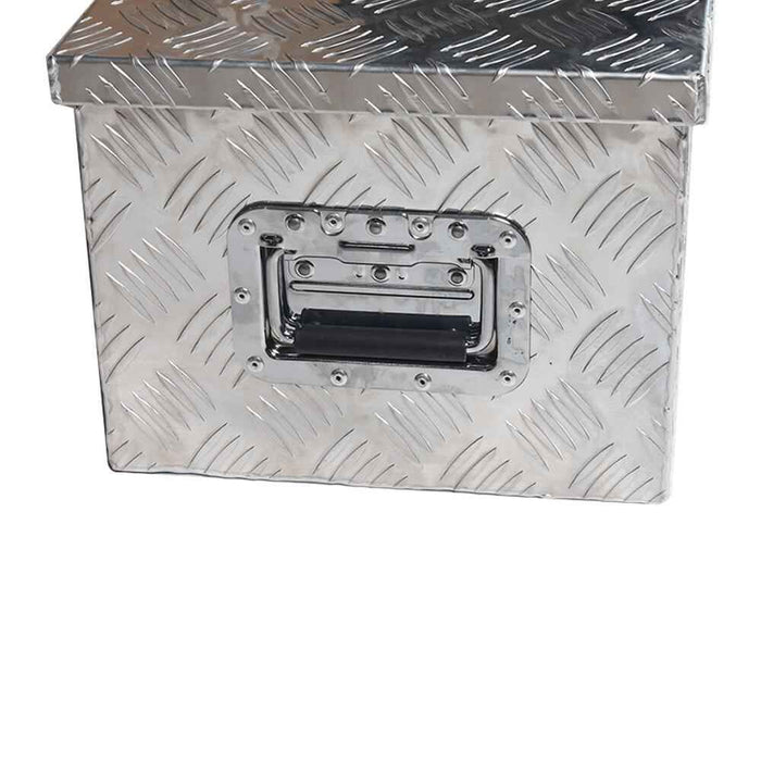 DURAFORCE 39 x 13 x 10 Inch Aluminum Tool Box For Camper Pickup Truck Trailer Trunk