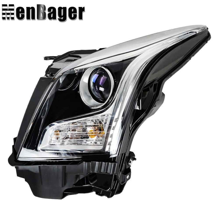 DURAFORCE Left Side For Cadillac ATS 2013-16 17 18 Headlight Headlamp Assembly Halogen