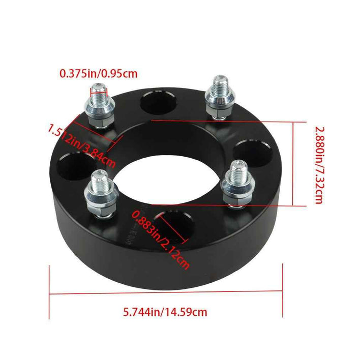 DURAFORCE 4pcs 4×110 to 4×110 ATV Wheel Spacers M10×1.25 74mm 1.5" For Yamaha Honda