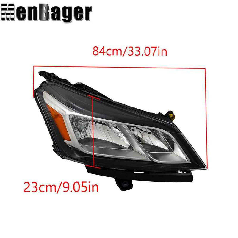 DURAFORCE Headlight W/O Bulb For Chevy Traverse 2013 14 15 16 17 Right Side Chrome Halogen