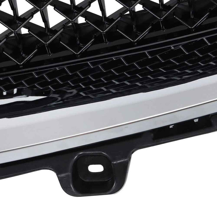 DURAFORCE Front Grille Black Fit For 2017-2021 Mazda CX5 CX-5 W/Chrome Honeycomb Grill