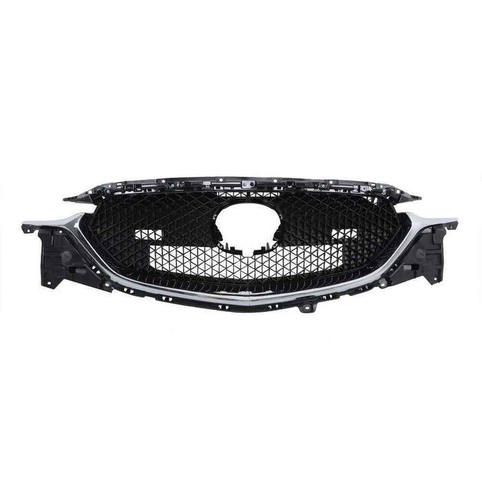 DURAFORCE Front Grille Black Fit For 2017-2021 Mazda CX5 CX-5 W/Chrome Honeycomb Grill