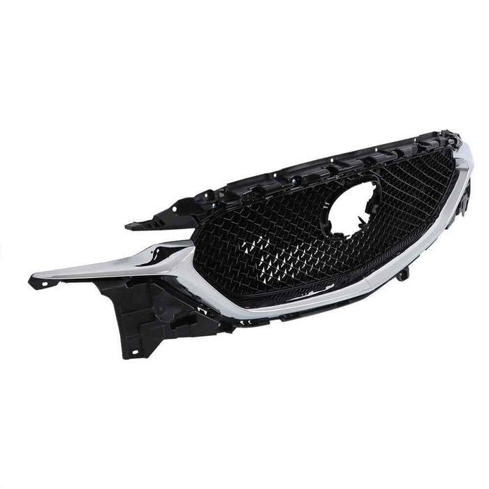 DURAFORCE Front Grille Black Fit For 2017-2021 Mazda CX5 CX-5 W/Chrome Honeycomb Grill
