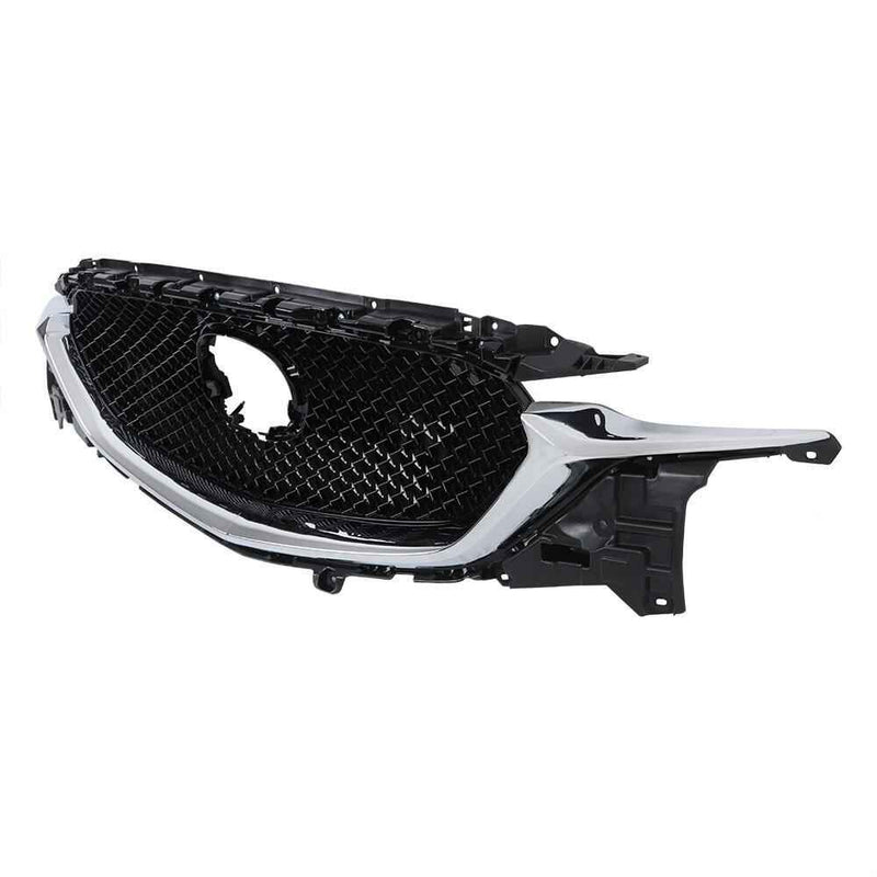 DURAFORCE Front Grille Black Fit For 2017-2021 Mazda CX5 CX-5 W/Chrome Honeycomb Grill