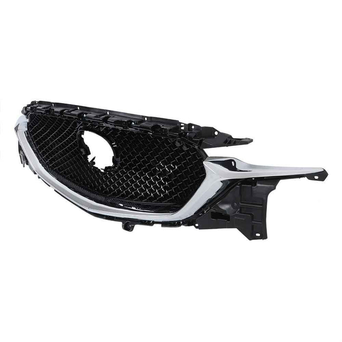 DURAFORCE Front Grille Black Fit For 2017-2021 Mazda CX5 CX-5 W/Chrome Honeycomb Grill