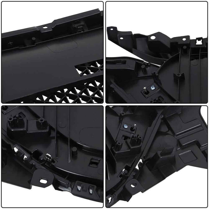 DURAFORCE Front Grille Black Fit For 2017-2021 Mazda CX5 CX-5 W/Chrome Honeycomb Grill