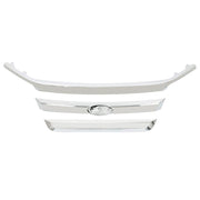 DURAFORCE For 2010 2011 2012 Ford Fusion Front Upper Chrome Grille Grill Molding Trims Set