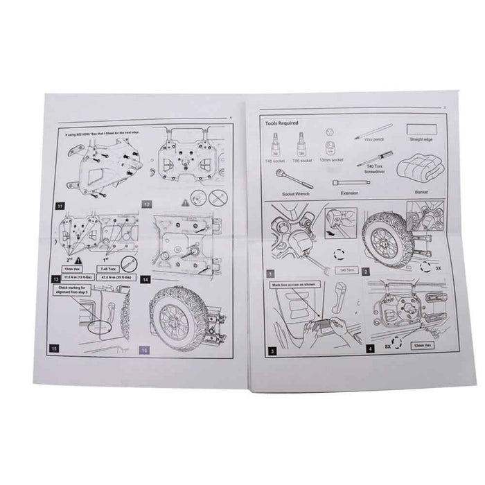 DURAFORCE Fit For 2018-2019 Jeep Wrangler JL Spare Tire Hinge Reinforcement 82215356AB