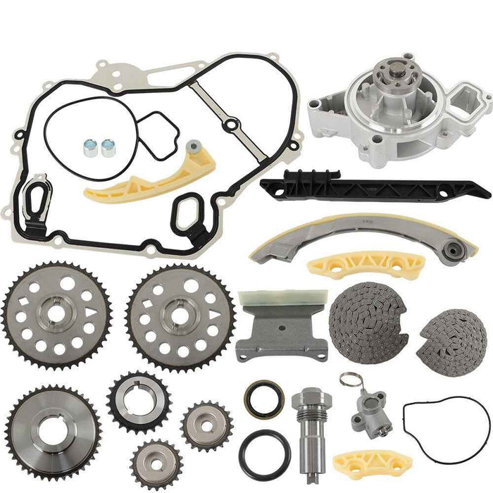 DURAFORCE Timing Chain Kit Cover Gasket Water Pump For GM 2.0L 2.2L 2.4L DOHC L4 Ecotec
