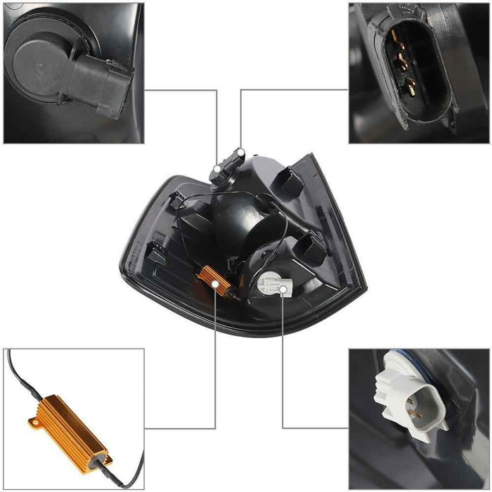 DURAFORCE Pair Black Tail Light For 10-18 Ram 2500 3500/09-18 Dodge Ram 1500 LED Lamp