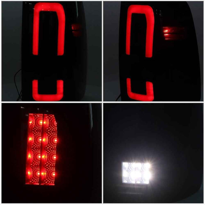 DURAFORCE Pair Black Tail Light For 10-18 Ram 2500 3500/09-18 Dodge Ram 1500 LED Lamp
