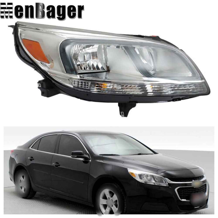 DURAFORCE Right Side Headlight Halogen For 2016 Limited LS 2013 2014 2015 Chevy Malibu LS