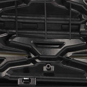 DURAFORCE Front Upper Bumper Grille Grill For 2018 19 Ford Explorer 2.3L/3.5L Black Chrome