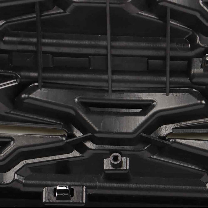 DURAFORCE Front Upper Bumper Grille Grill For 2018 19 Ford Explorer 2.3L/3.5L Black Chrome