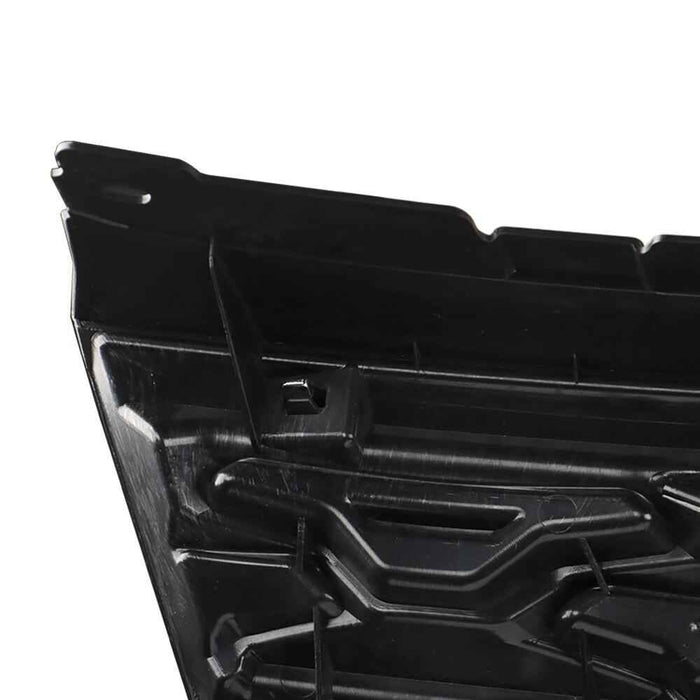 DURAFORCE Front Upper Bumper Grille Grill For 2018 19 Ford Explorer 2.3L/3.5L Black Chrome