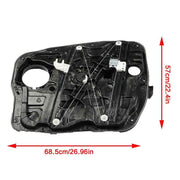 DURAFORCE Door Power Window Regulator Front Left Driver Fit For 13-19 Hyundai Santa Fe XL