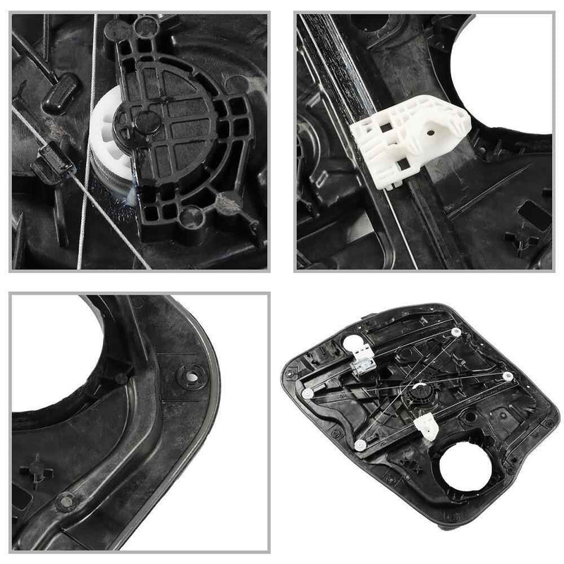 DURAFORCE Door Power Window Regulator Front Left Driver Fit For 13-19 Hyundai Santa Fe XL
