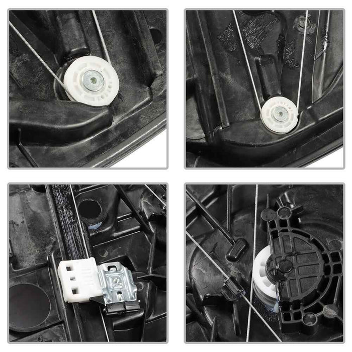 DURAFORCE Door Power Window Regulator Front Left Driver Fit For 13-19 Hyundai Santa Fe XL