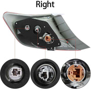 DURAFORCE Left&Right Side Rear Brake Tail Lights For 2012 2013 2014 Toyota Camry Halogen